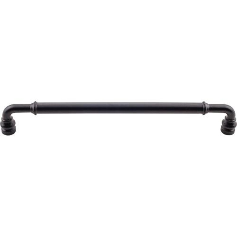 Top Knobs TK887BLK Brixton Pull 8 13/16 Inch (c-c) – Flat Black