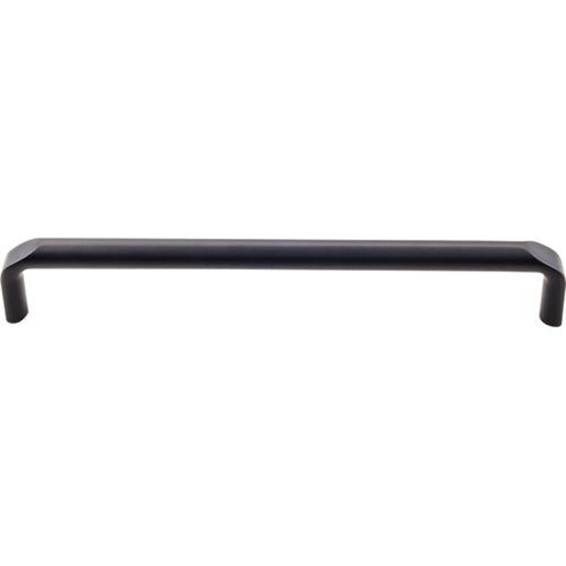 Top Knobs TK875BLK Exeter Pull 7 9/16 Inch (c-c) – Flat Black
