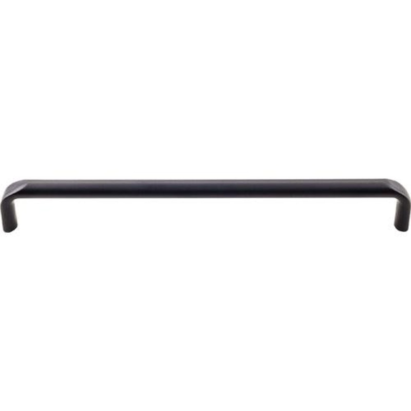 Top Knobs TK876BLK Exeter Pull 8 13/16 Inch (c-c) – Flat Black
