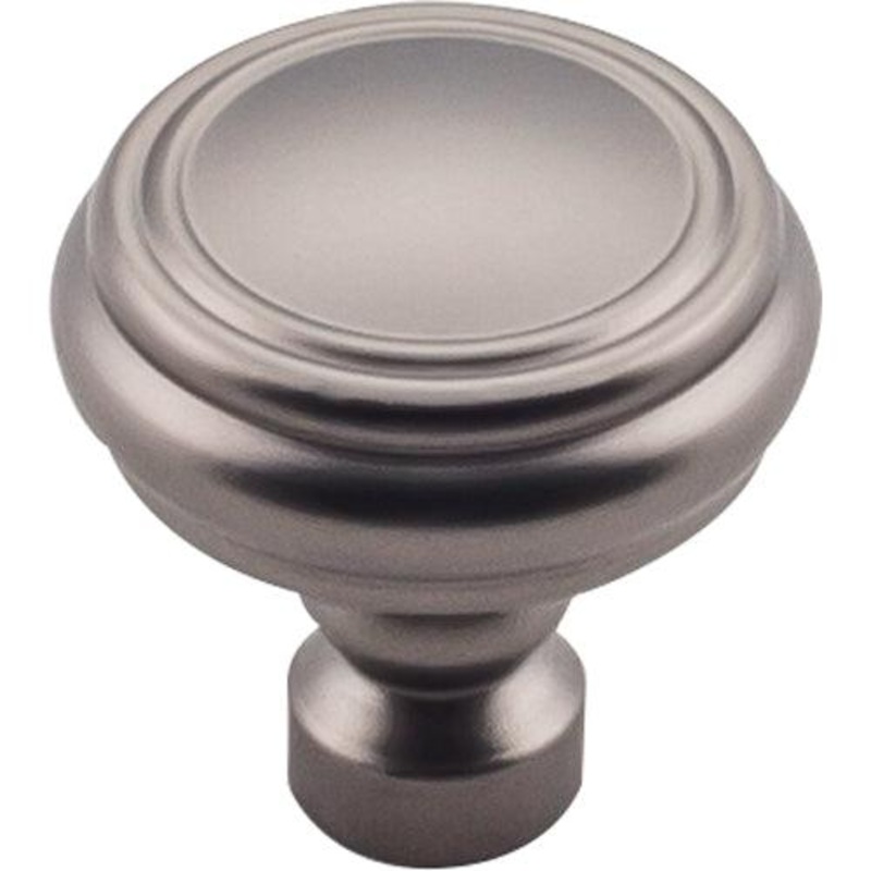 Top Knobs TK880AG Brixton Rimmed Knob 1 1/4 Inch – Ash Gray