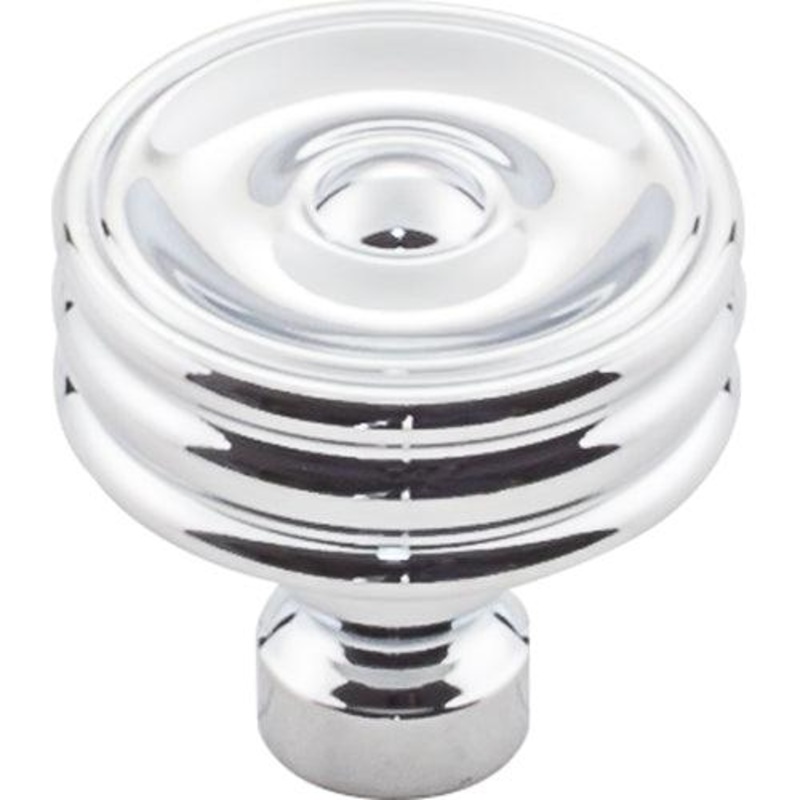 Top Knobs TK881PC Brixton Ridged Knob 1 1/4 Inch – Polished Chrome