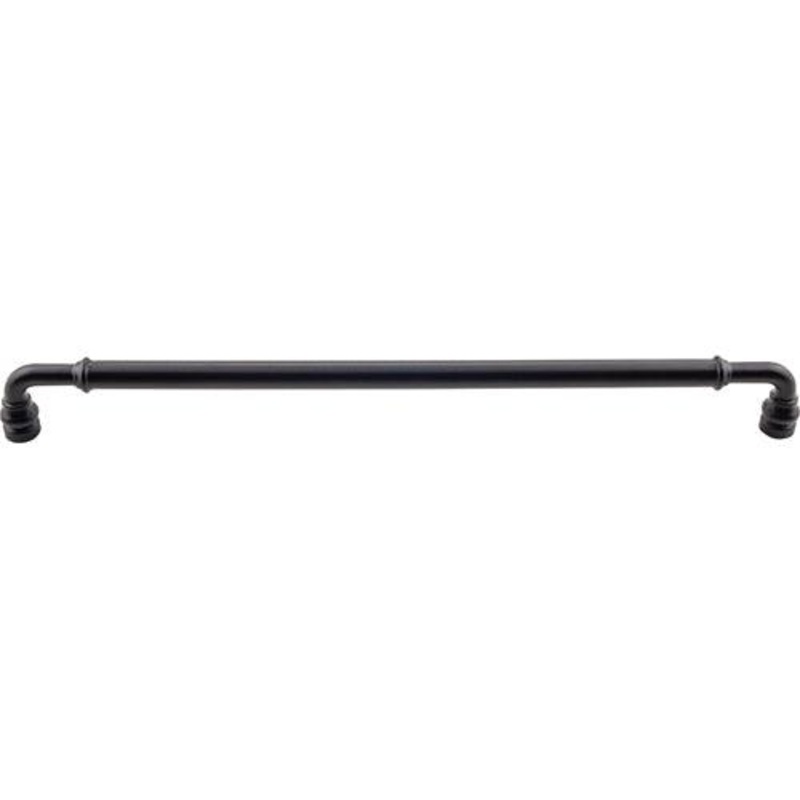 Top Knobs TK888BLK Brixton Pull 12 Inch (c-c) – Flat Black