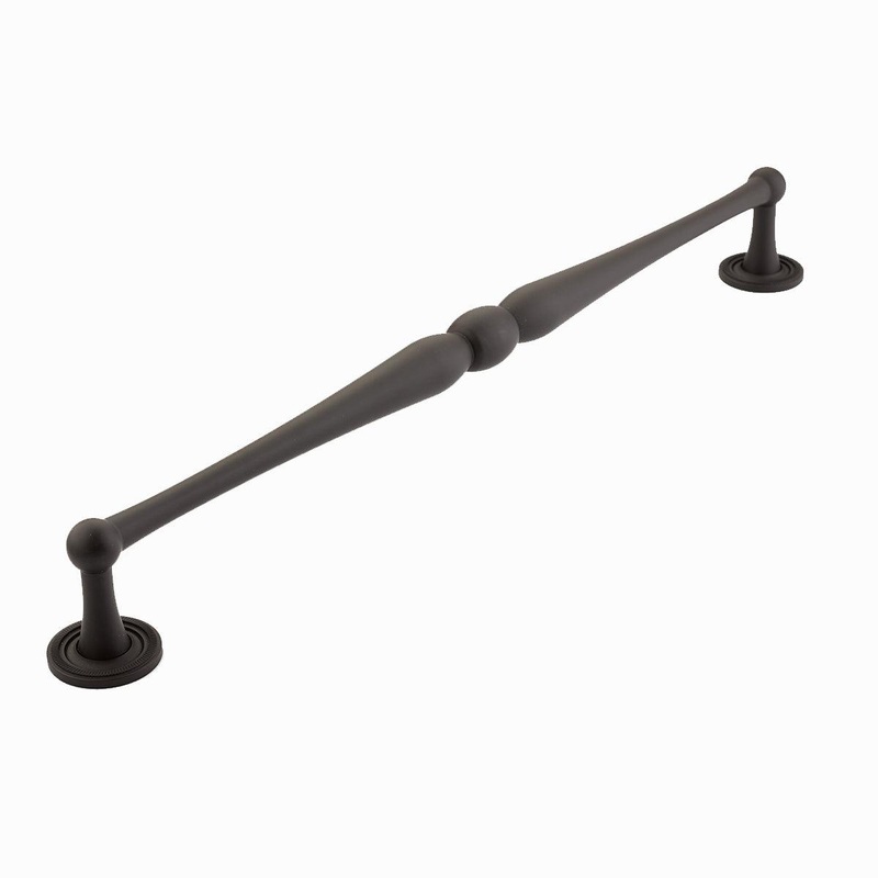 Schaub Appliance Pull, Knurled Footplate, Oil Rubbed Bronze, 15 cc 578-10B