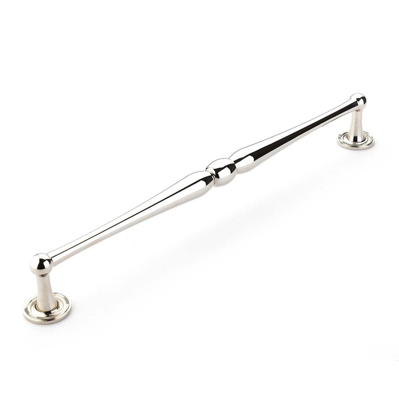 Schaub Appliance Pull, Knurled Footplate, Polished Nickel 15 cc 578-PN