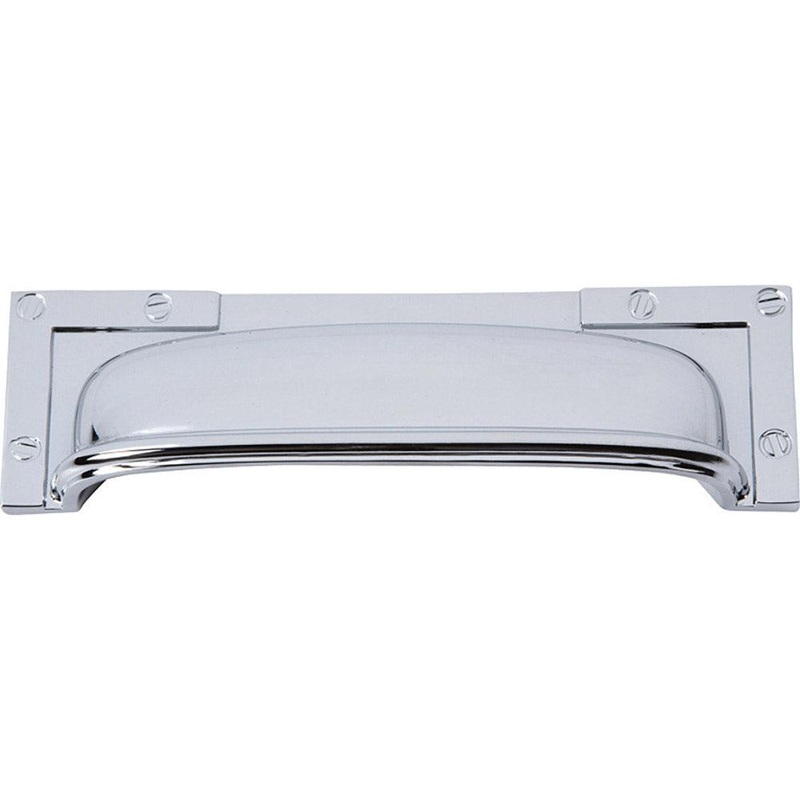 Atlas Homewares Campaign L-Bracket Cup Pull 96MM CC 382-CH Polished Chrome