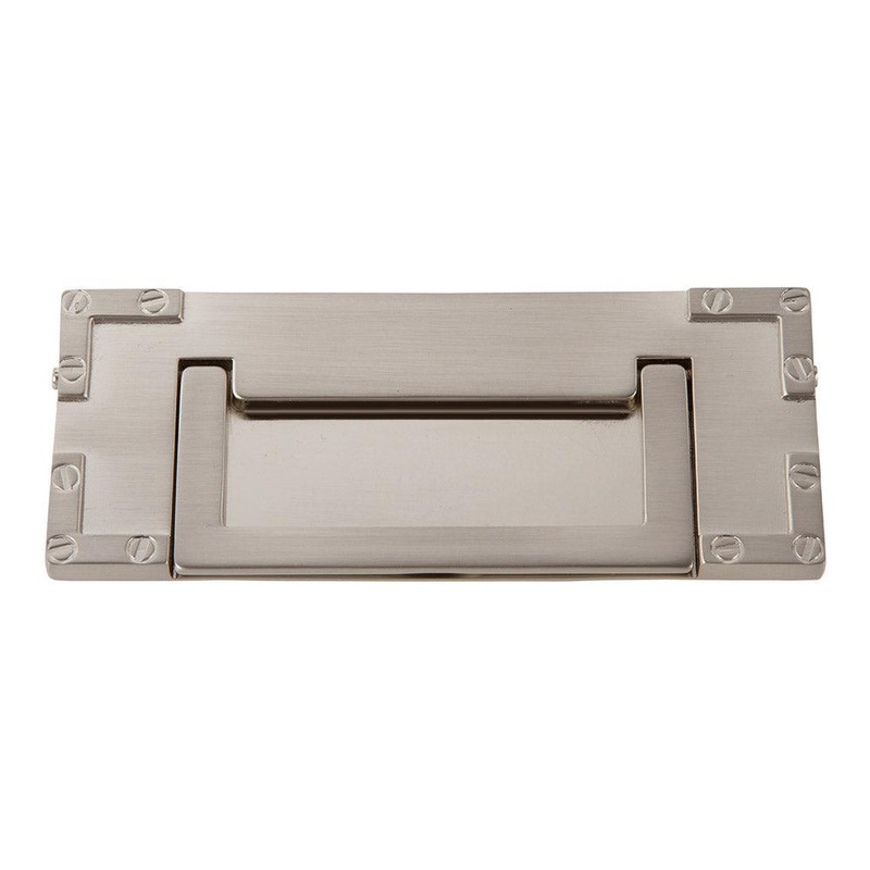 Atlas Homewares Campaign L-Bracket Drop Pull 3 CC 380-BRN Brushed Nickel