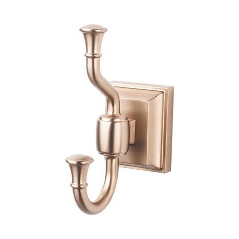 Top Knobs STK2BB Stratton Bath Double Hook – Brushed Bronze