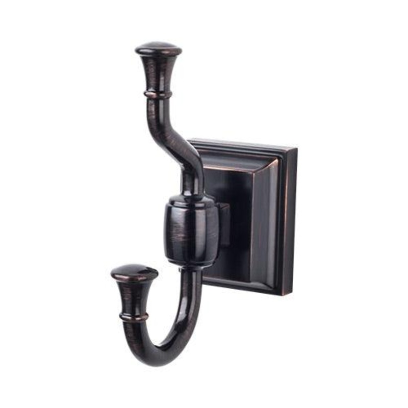 Top Knobs STK2TB Stratton Bath Double Hook – Tuscan Bronze