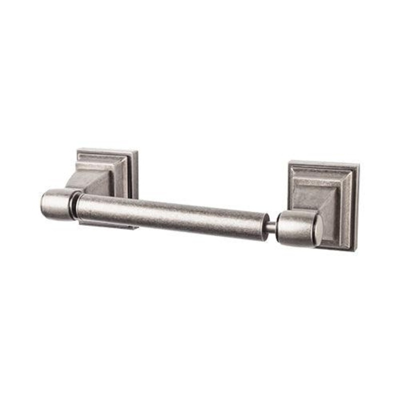 Top Knobs STK3AP Stratton Bath Tissue Holder – Antique Pewter