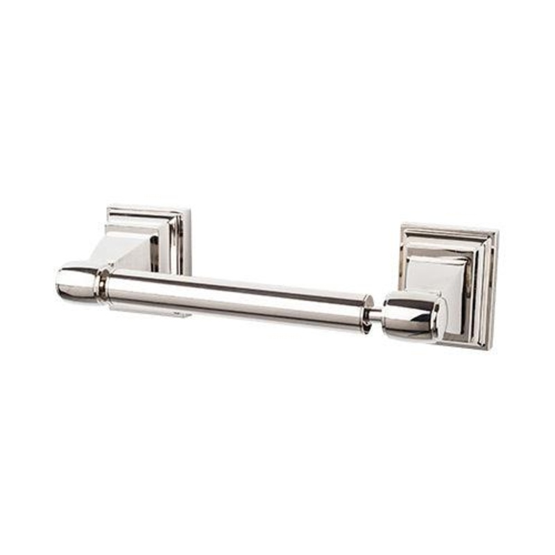 Top Knobs STK3PN Stratton Bath Tissue Holder – Polished Nickel