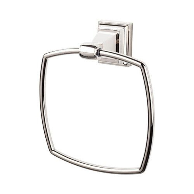 Top Knobs STK5PN Stratton Bath Ring – Polished Nickel