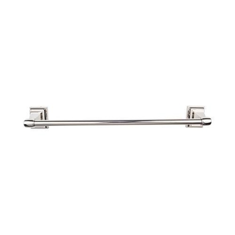 Top Knobs STK6PN Stratton Bath 18 Single Towel Bar – Polished Nickel
