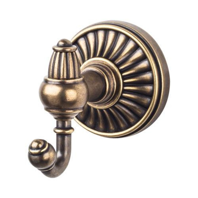 Top Knobs TUSC2GBZ Tuscany Bath Double Hook – German Bronze