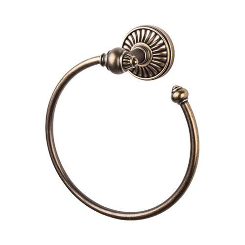 Top Knobs TUSC5GBZ Tuscany Bath Ring – German Bronze