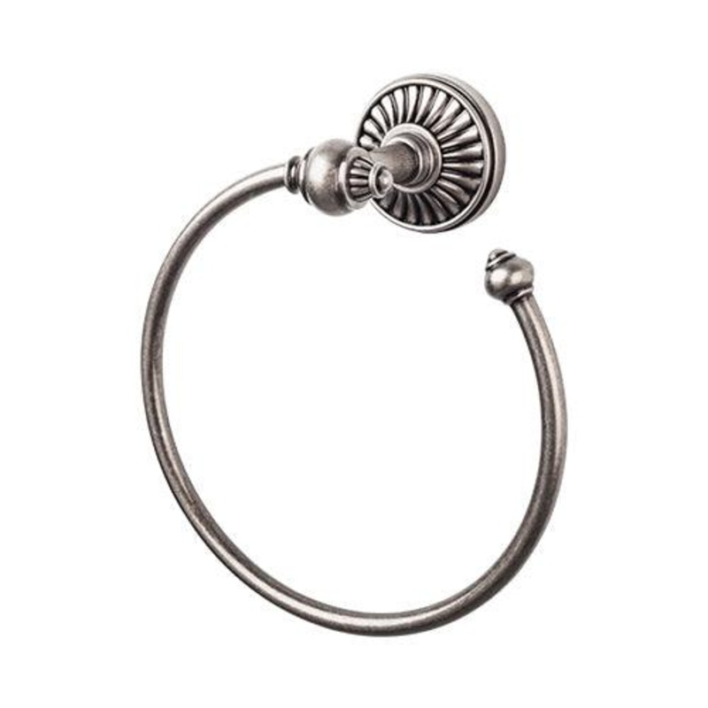 Top Knobs TUSC5PTA Tuscany Bath Ring – Antique Pewter