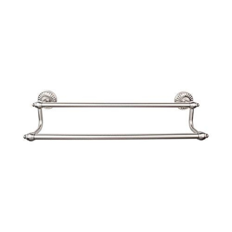 Top Knobs TUSC7BSN Tuscany Bath 18 Double Towel Bar – Brushed Satin Nickel