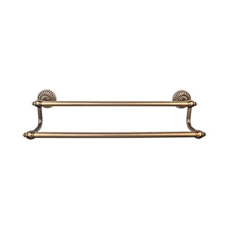Top Knobs TUSC7GBZ Tuscany Bath 18 Double Towel Bar – German Bronze