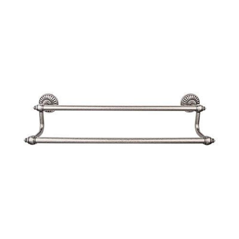 Top Knobs TUSC7PTA Tuscany Bath 18 Double Towel Bar – Antique Pewter