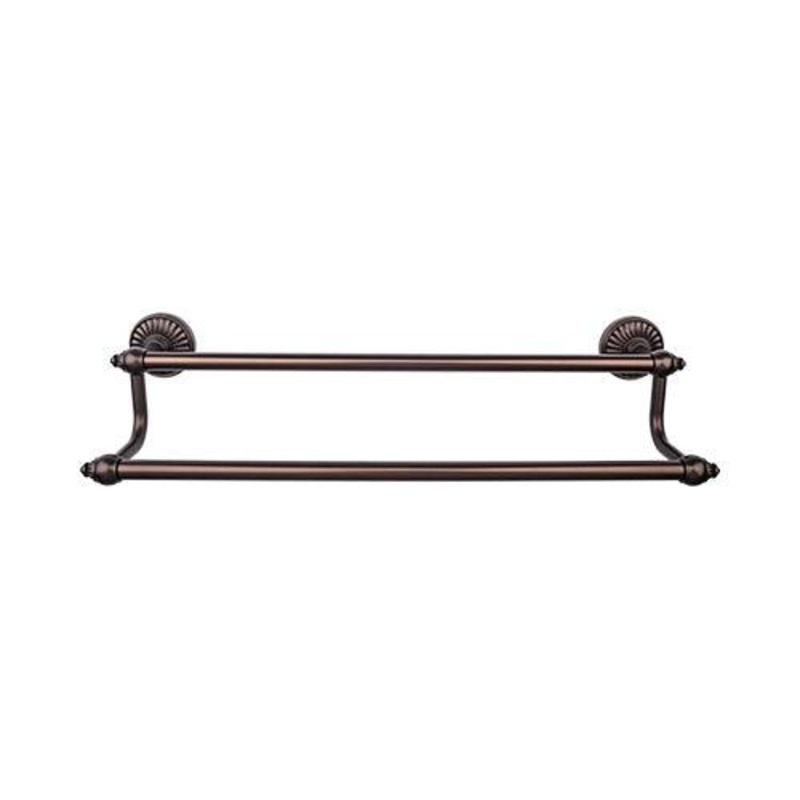 Top Knobs TUSC9ORB Tuscany Bath 24 Double Towel Bar – Oil Rubbed Bronze