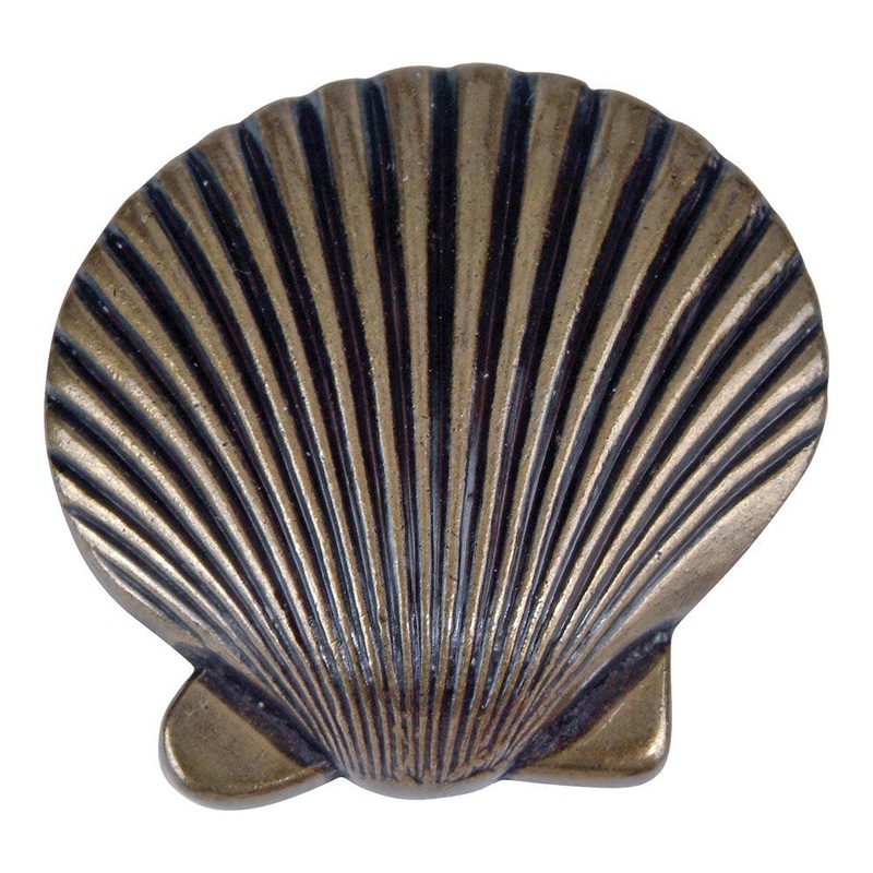 Atlas Homewares Clamshell Knob 143-BB Burnished Bronze