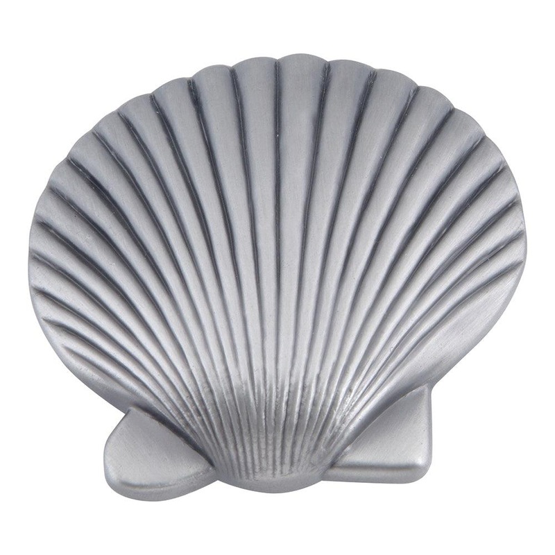 Atlas Homewares Clamshell Knob 143-P Pewter