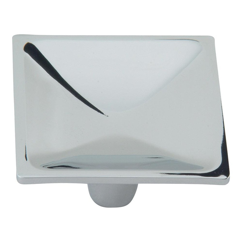 Atlas Homewares Dap SquareKnob 227-CH Polished Chrome