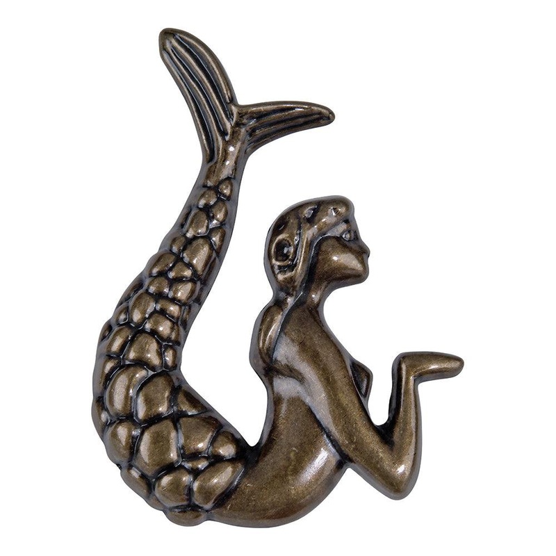 Atlas Homewares Mermaid Knob Left 190L-BB Burnished Bronze