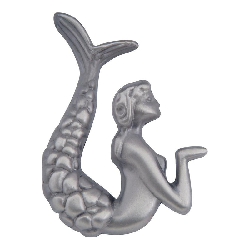 Atlas Homewares Mermaid Knob Left 190L-P Pewter