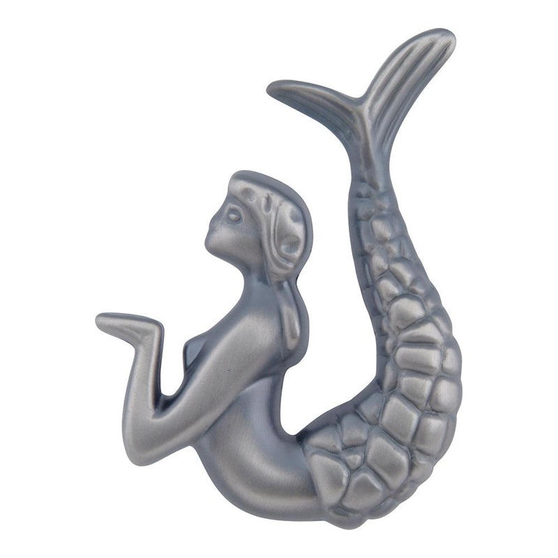 Atlas Homewares Mermaid Knob Right 190R-P Pewter