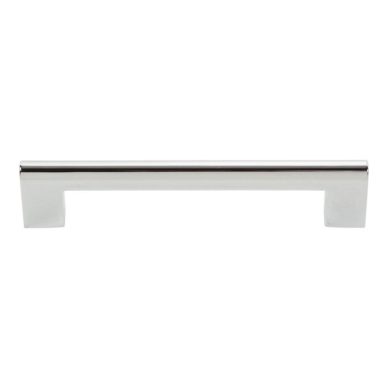 Atlas Homewares Round Rail PULL 128 MM CC A879-CH Polished Chrome