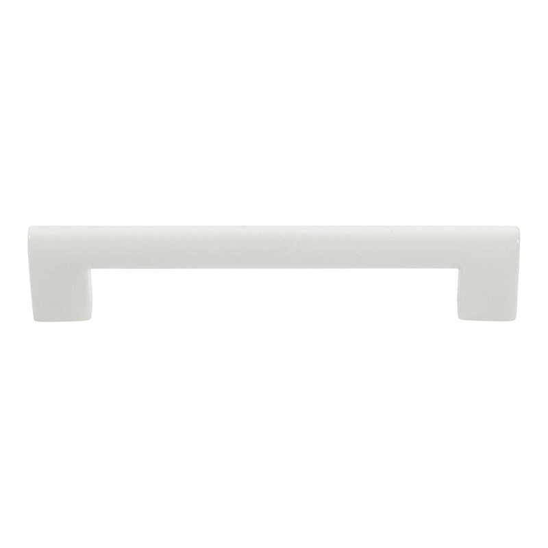 Atlas Homewares Round Rail PULL 128 MM CC A879-WG High White Gloss