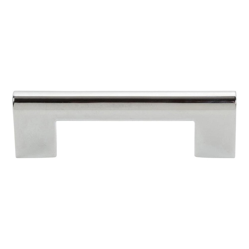 Atlas Homewares Round Rail PULL 3 CC A878-CH Polished Chrome