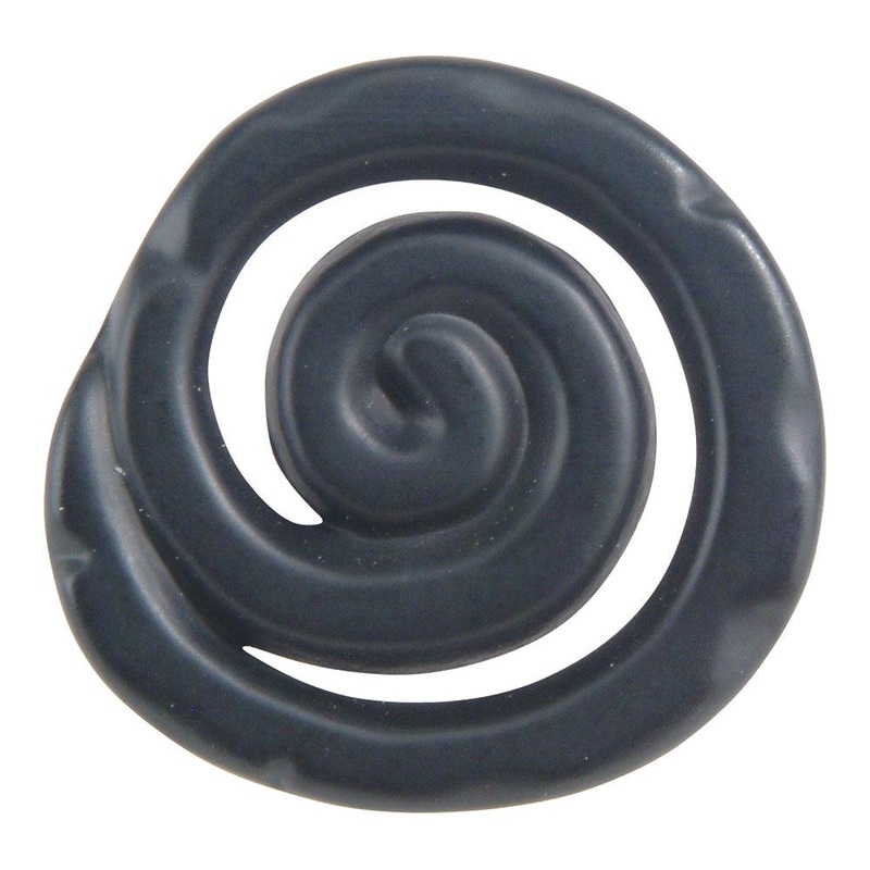 Atlas Homewares Scroll Knob 140-BL Matte Black