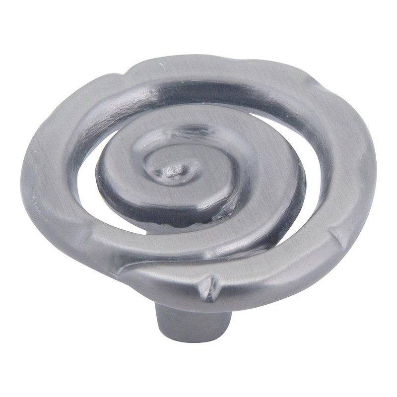 Atlas Homewares Scroll Knob 140-P Pewter