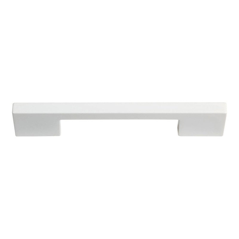 Atlas Homewares Thin SquarePull 128 MM CC A867-WG High White Gloss