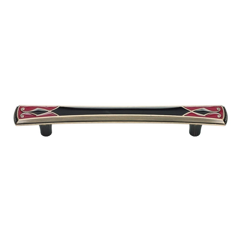 Atlas Homewares Canterbury LargePull 128 MM CC 3188-R-B Black & Red