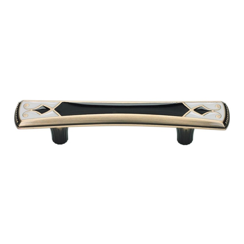 Atlas Homewares Canterbury Pull 3 CC 3187-B-W Black & White