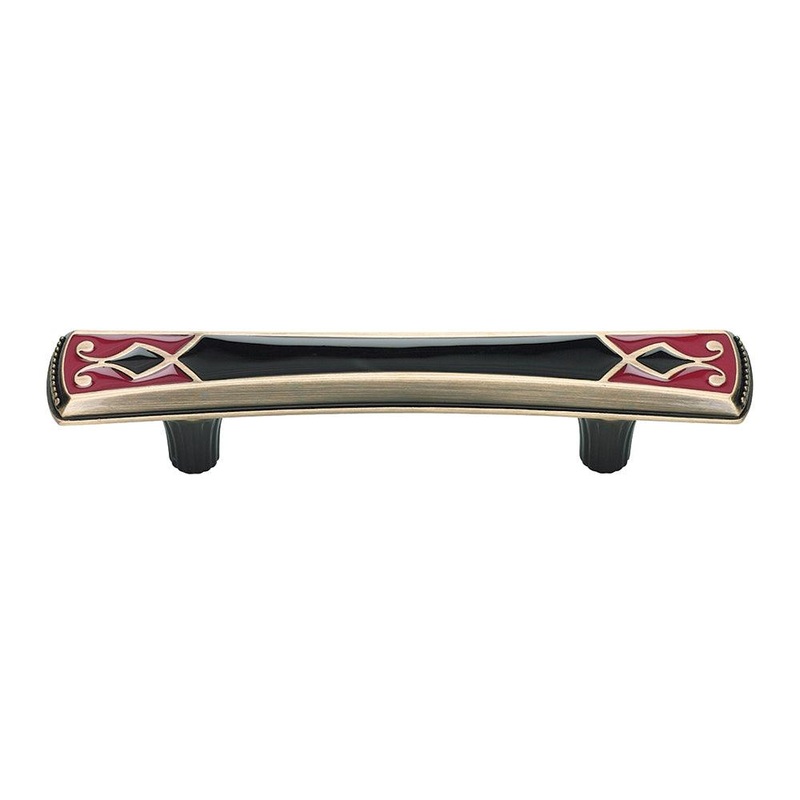 Atlas Homewares Canterbury Pull 3 CC 3187-R-B Black & Red