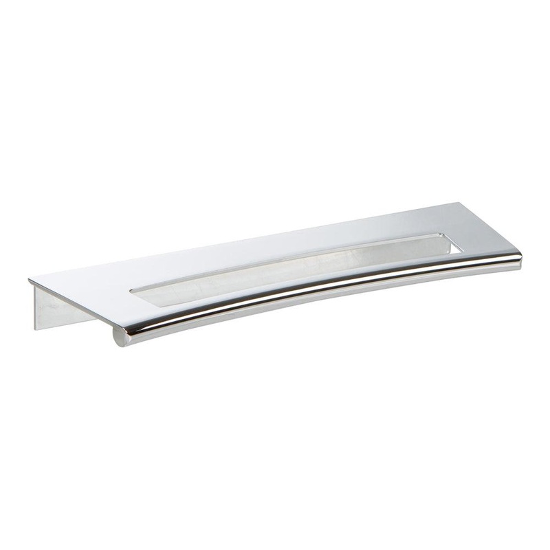 Atlas Homewares Mid Century Edge Pull 128 MM CC 363-CH Polished Chrome