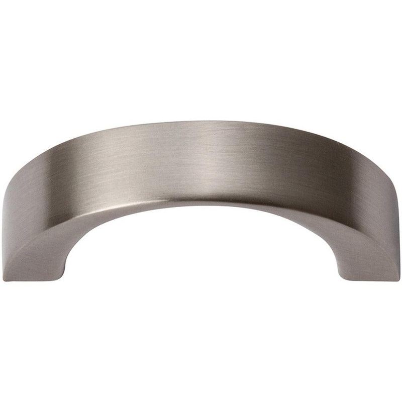 Atlas Homewares Tableau Curved Handle 1 7/16 396-BN Brushed Nickel