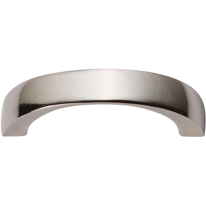 Atlas Homewares Tableau Curved Handle 1 7/8 397-PN Polished Nickel
