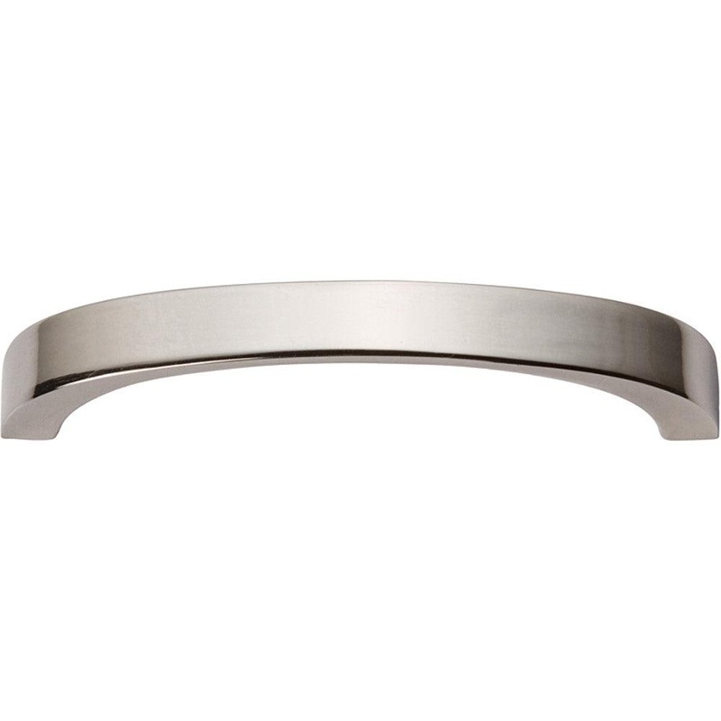 Atlas Homewares Tableau Curved Handle 3 399-PN Polished Nickel