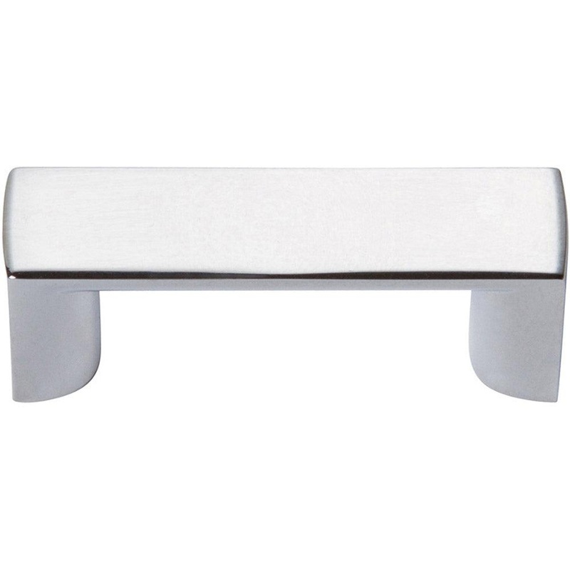 Atlas Homewares Tableau Squared Handle 1 7/16 400-CH Polished Chrome