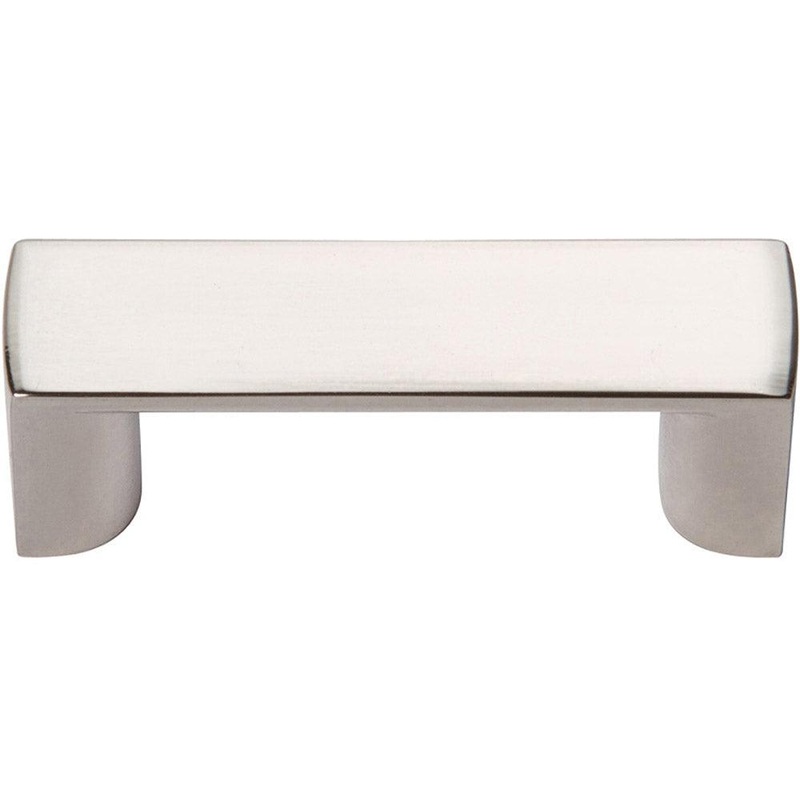 Atlas Homewares Tableau Squared Handle 1 7/16 400-PN Polished Nickel
