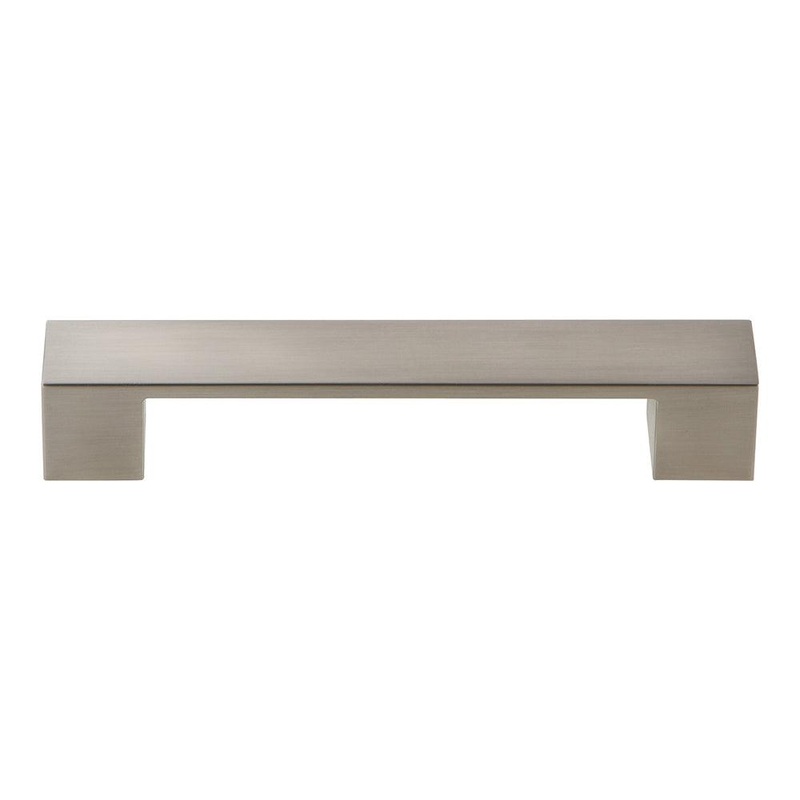 Atlas Homewares Wide SquarePull 128MM CC A919-BN Brushed Nickel