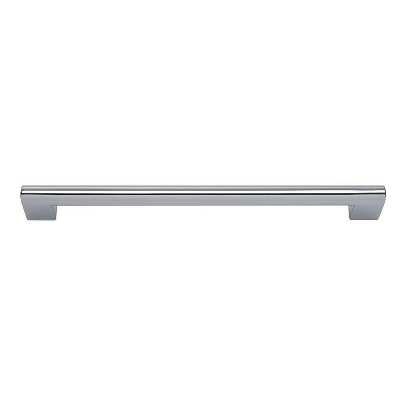 Atlas Homewares Round Rail Pull 192 MM CC A829-CH Polished Chrome