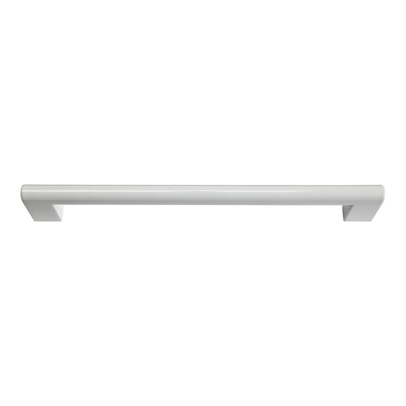 Atlas Homewares Round Rail Pull 192 MM CC A829-WG High White Gloss