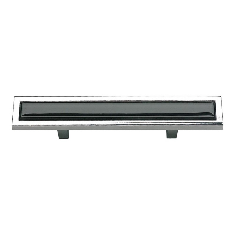 Atlas Homewares Spa Black Pull 3 CC 231-BLK-CH Polished Chrome