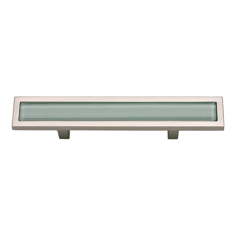 Atlas Homewares Spa Green Pull 3 CC 231-GR-BRN Brushed Nickel