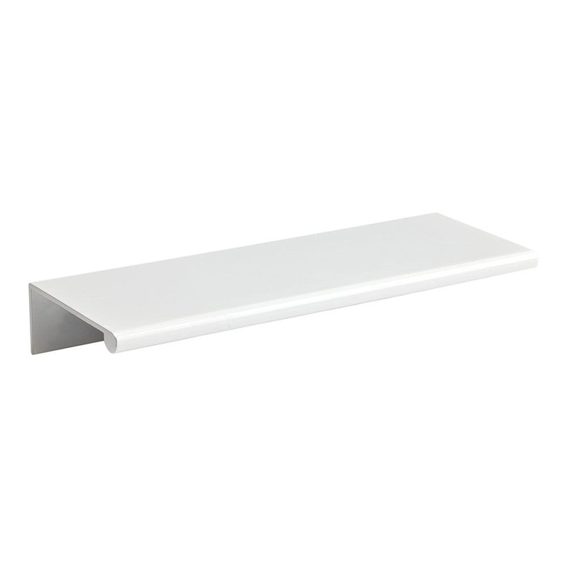 Atlas Homewares Tab Edge Pull 110 MM CC A832-WG High White Gloss